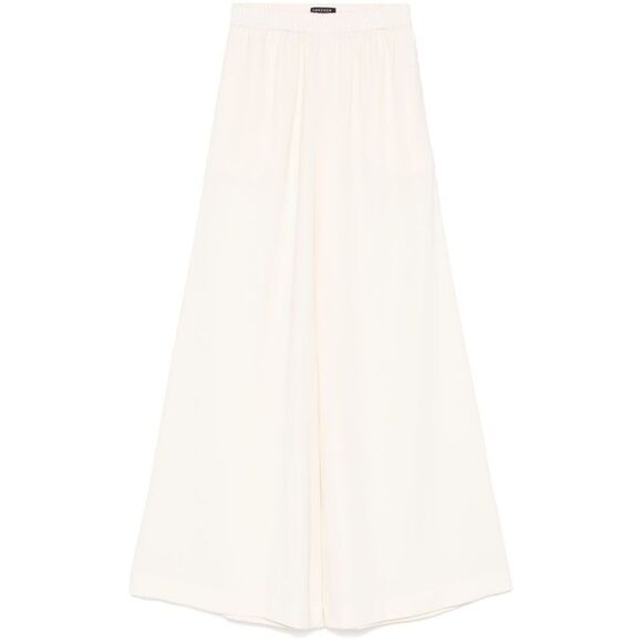 Gianluca Capannolo White Trousers - Palazzo Pants Women